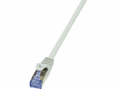 LogiLink CQ4102S PrimeLine CAT 7 Patchkabel / Cat 6 Stecker RJ45-Stecker auf RJ45-Stecker CAT 7 S/FTP 15m šedá