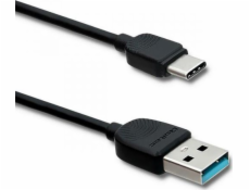 Qoltec USB kábel USB 2.0 kábel Qoltec USB typ C samec | USB A samec | 1,2 m | Čierna