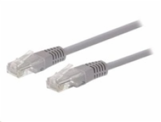 Kabel C-TECH patchcord Cat5e, UTP, šedý, 7,5m