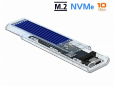 Delock Externí pouzdro pro M.2 NVMe PCIe SSD se USB Type-C™ samice transparentní