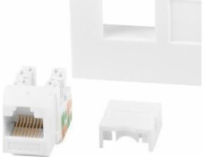 Lanberg Socket 45x45 RJ45 + KEYSTONE Kategória 6 UTP White Lanberg