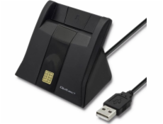 Čítačka ID kariet Qoltec Smart Chip | USB 2.0 | Plug Play 50643