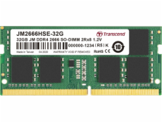 SODIMM DDR4 32GB 2666MHz TRANSCEND 2Rx8 2Gx8 CL19 1.2V