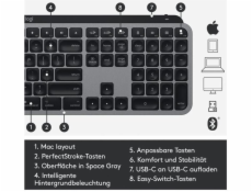 MX Keys für Mac, Tastatur