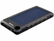 Sandberg Outdoor Solar Powerbank 10000 mAh, solární nabíječka, černá