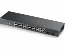 Zyxel GS2220-28 28-port L2 Managed Gigabit Switch, 24x gigabit RJ45, 4x gigabit RJ45/SFP