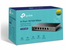 TP-Link TL-SF1006P [6-Port 10/100Mbps Desktop Switch with 4-Port PoE+]