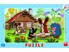 Puzzle 15 dielikov doskové Krtko na návšteve