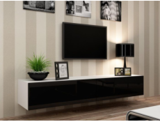 Cama TV Stand VIGO  180  30/180/40 white/black gloss