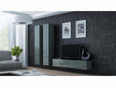 Cama TV stand VIGO 140 30/140/40 grey/grey gloss