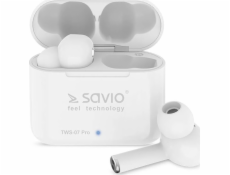 Bezdrôtové slúchadlá Savio TWS-07 PRO BT 5.0 s mikrofónom a power bankou