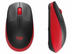 Logitech Wireless Mouse M190 Full-Size, red