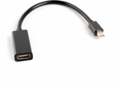 Lanberg AD-0005-BK LANBERG adaptér mini DisplayPort 1.2 na HDMI, M/F, kábel 20cm, čierny