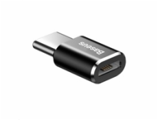 Baseus adaptér USB-C samec na MicroUSB samica 2,4A, čierna