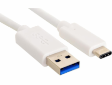 Sandberg datový kabel USB-A -> USB-C 3.0, délka 1 m, bílá