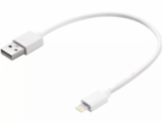 Sandberg datový kabel USB-A -> Lightning, délka 0,2 m, bílá