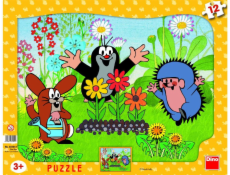 Puzzle Krtko záhradník 12 dielikov