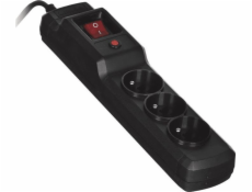 Activejet COMBO 3GN 5M black power strip with cord