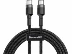 Baseus Cafule Series nabíjací/dátový kábel USB-C na USB-C PD2.0 60W Flash 1m, šedá-čierna