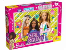 Lisciani Puzzle 60 dielikov Barbie s trblietkami - Dievčenská čata!