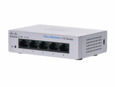 Cisco switch CBS110-5T-D, 5xGbE RJ45, fanless