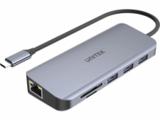 UNITEK D1026B interface hub USB 3.2 Gen 1 (3.1 Gen 1) Type-C 5000 Mbit/s Grey