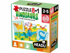 Puzzle  8+1 Dinozaury HEADU 