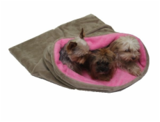 Marysa pelíšek 3v1 pro psy, béžový/světle růžový, velikost XL