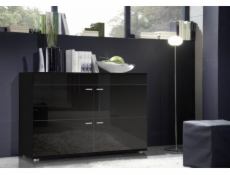 Cama sideboard LOGO II NIGHT 120/42/78 black/black gloss