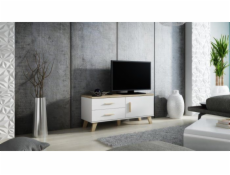 Cama RTV stand LOTTA 120cm white + sonoma oak