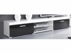 Cama TV stand 200 SAMBA white/black gloss