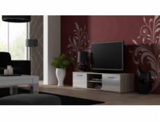 Cama TV stand SOHO 140 sonoma oak/white gloss