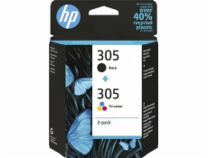 HP 305 2-Pack Tri-color/Black Original Ink Cartridge