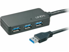 USB 3.2 Gen 1 Aktivhub Pro, USB-A Stecker > 3x USB-A Buchse, USB-Hub