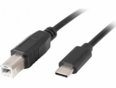 Lanberg CA-USBA-14CC-0030-BK cable 3m USB 2.0 USB C USB B Ferrit Black