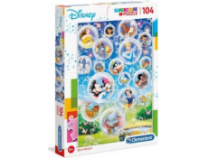 Puzzle 104 elementy Super Kolor Disney Classic