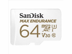 Paměťová karta Sandisk MAX ENDURANCE microSDXC™ Card s adaptérem 64 GB