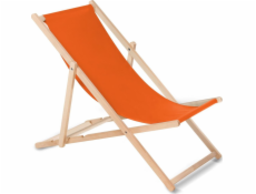 Wooden chair made of quality beech wood with three adjustable backrest positions color Orange GreenBlue GB183