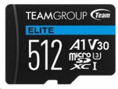 TEAM MicroSDXC karta 512GB ELITE A1 V30 UHS-I U3 (90/45 MB/s) + SD adapter