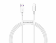 Kábel USB na USB-C radu Superior, 66W, 1m (biely)