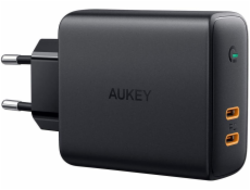 AUKEY AUKEY PA-D5 ultrarýchla W všetko Nabíjačka 2xUSB C 63W 