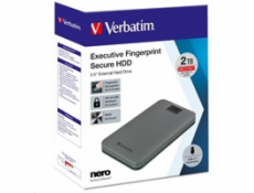 VERBATIM externí HDD 2.5  1TB, Executive Fingerprint Secure, USB 3.2 Gen 1 / USB-C, šedá