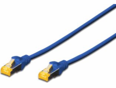 Digitus CAT 6A S-FTP patch cable, LSOH, Cu, AWG 26/7, Length 0.5m, color blue