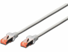 Digitus CAT 6A S-FTP patch cable, LSOH, Cu, AWG 26/7, Length 15m , color grey