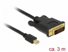 Delock Kabel mini Displayport 1.1 samec > DVI 24+1 samec 3 m