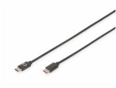 Digitus Připojovací kabel USB C na C  1,0 m, 3A, 480 MB, verze 2.0, bl