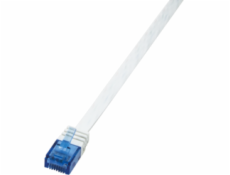 LogiLink CF2021U Slim Line CAT 6 Patchkabel RJ45-Stecker auf RJ45-Stecker CAT 6 U/UTP 0.50m weiß