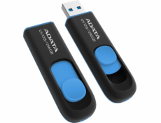 A-Data ADATA Flash 256GB UV128, USB 3.1 Dash Drive (R:90/W:40 MB/s) čierna/modrá AUV128-256G-RBE