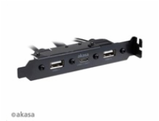 AKASA adaptér MB interní, Type-C USB3.1 Gen1 internal adapter cable + Type-A USB2.0  ports, 40 cm