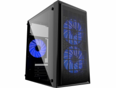 GEMBIRD CCC-FORNAX-950B Gaming design PC case 3x12cm fans blue